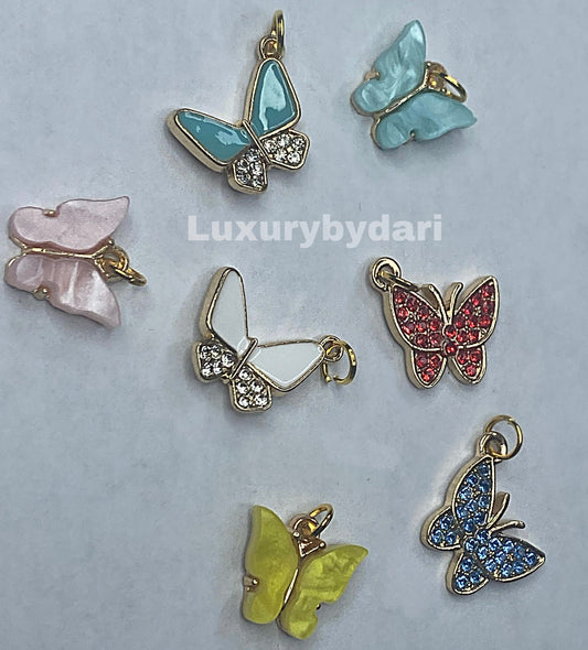 Butterfly Nail Rhinestones